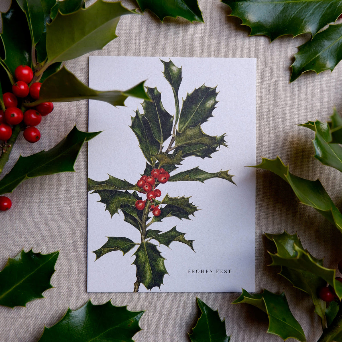 Aikona Illustration Grußkarte Ilex