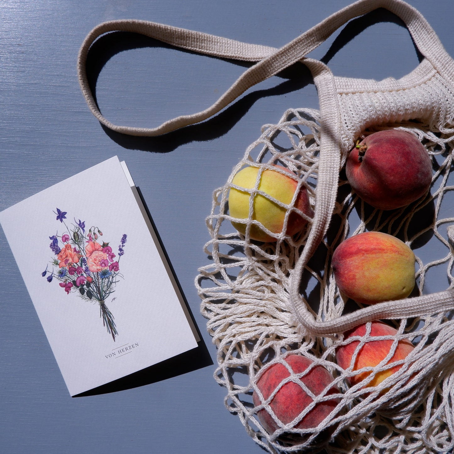 Aikona Illustration Klappkarte Von Herzen