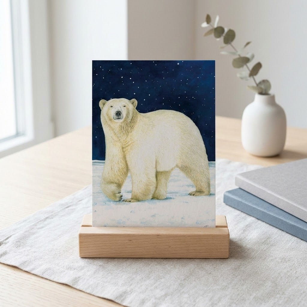 Aikona Illustration Grußkarte Eisbär