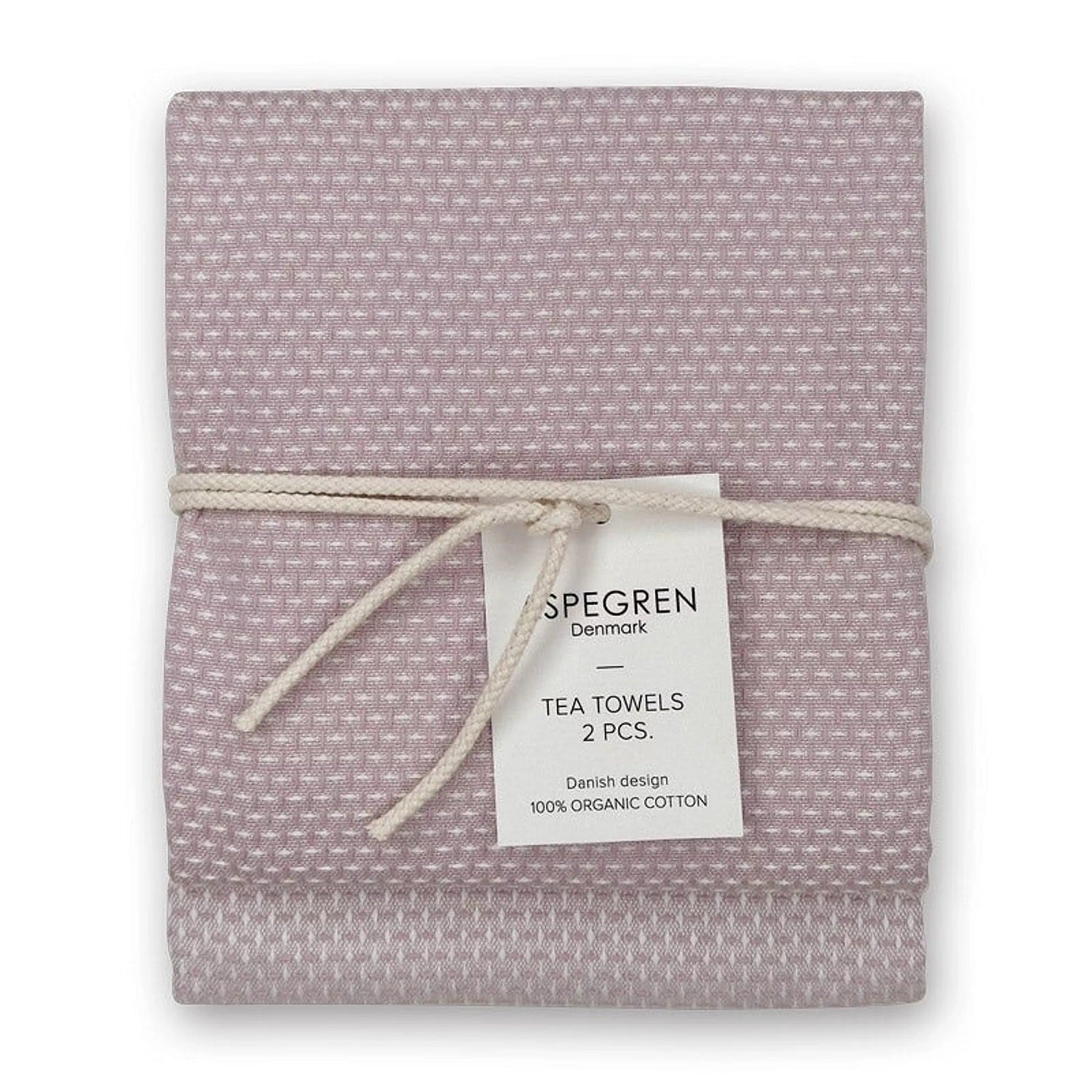 Aspegren Denmark Geschirrtuch Gastro blassrosa 2er-Set 50x70 cm – Trendreich