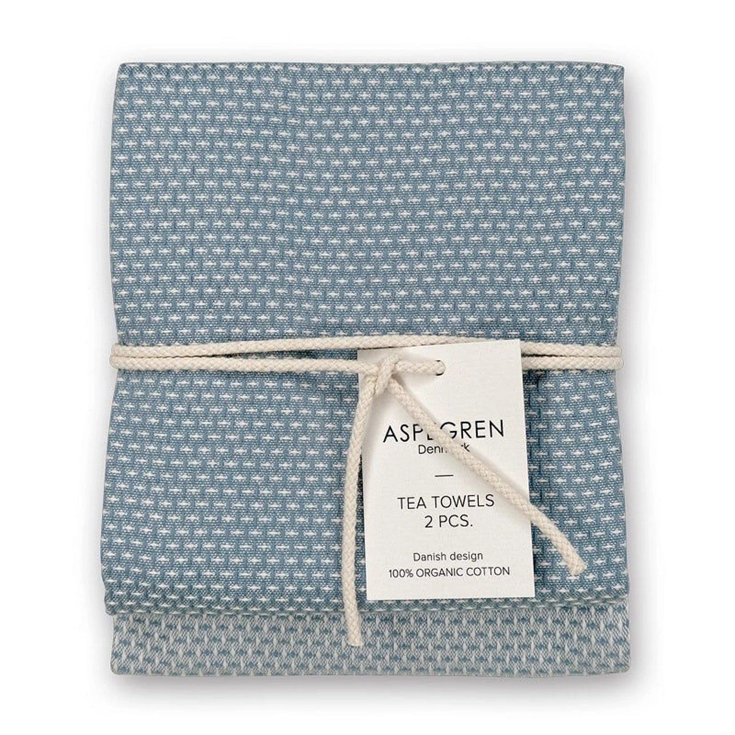Aspegren Denmark Geschirrtuch Gastro jeansblau 2er-Set 50x70 cm – Trendreich