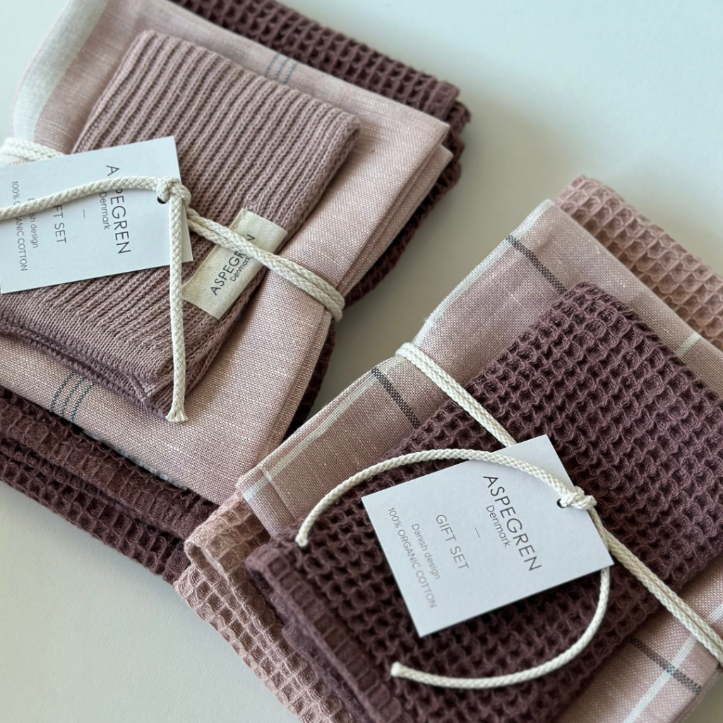 Aspegren Denmark Geschirrtuch Set Raspberry