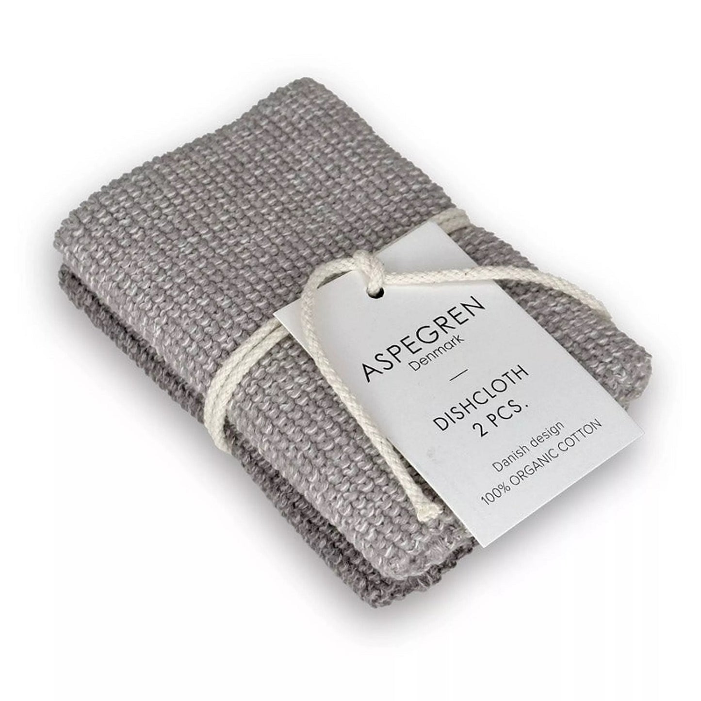 Aspegren Denmark Spültuch gestrickt gray 2er-Set
