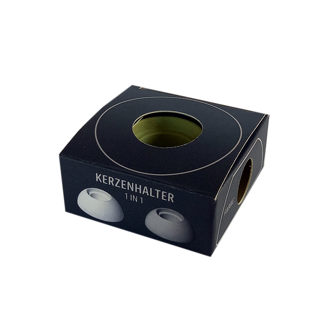 Bulla Design Kerzenhalter 1 IN 1 für Stabkerzen mattgrün