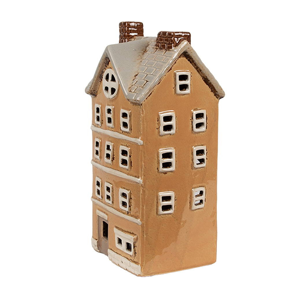 Clayre & Eef Teelichthaus beige 11x9x22 cm