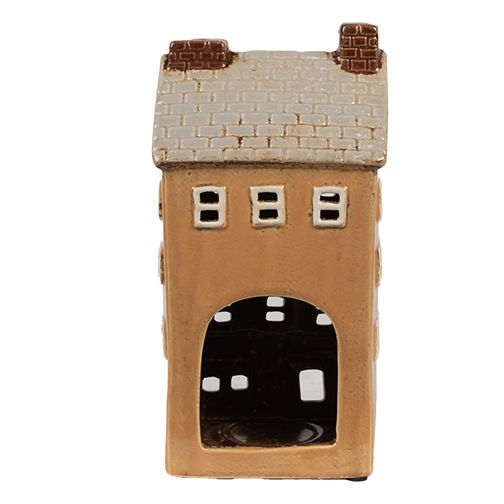 Clayre & Eef Teelichthaus beige 11x9x22 cm