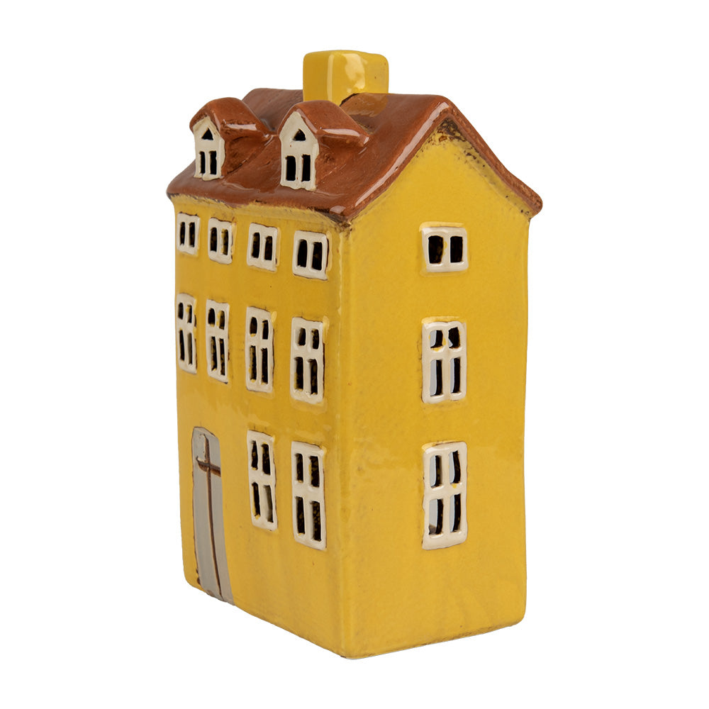 Clayre & Eef Teelichthaus gelb 12x8x18 cm