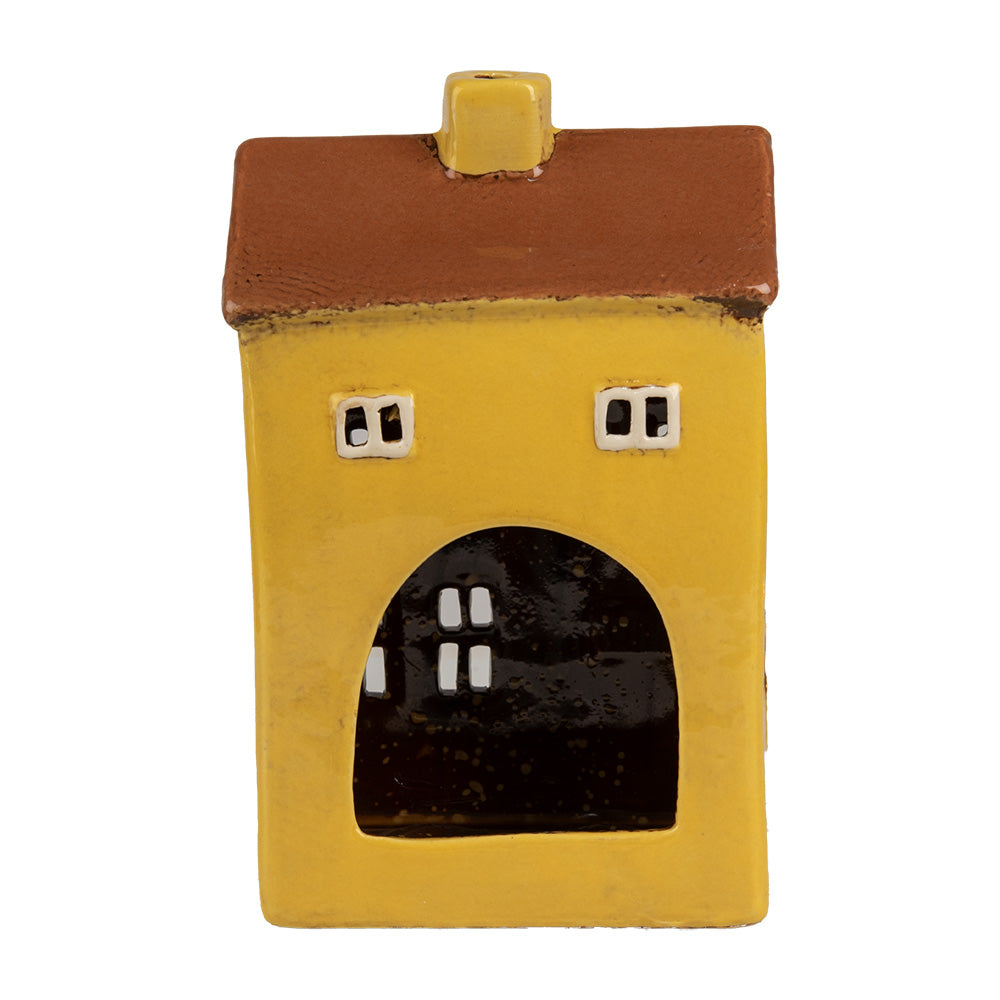 Clayre & Eef Teelichthaus gelb 12x8x18 cm