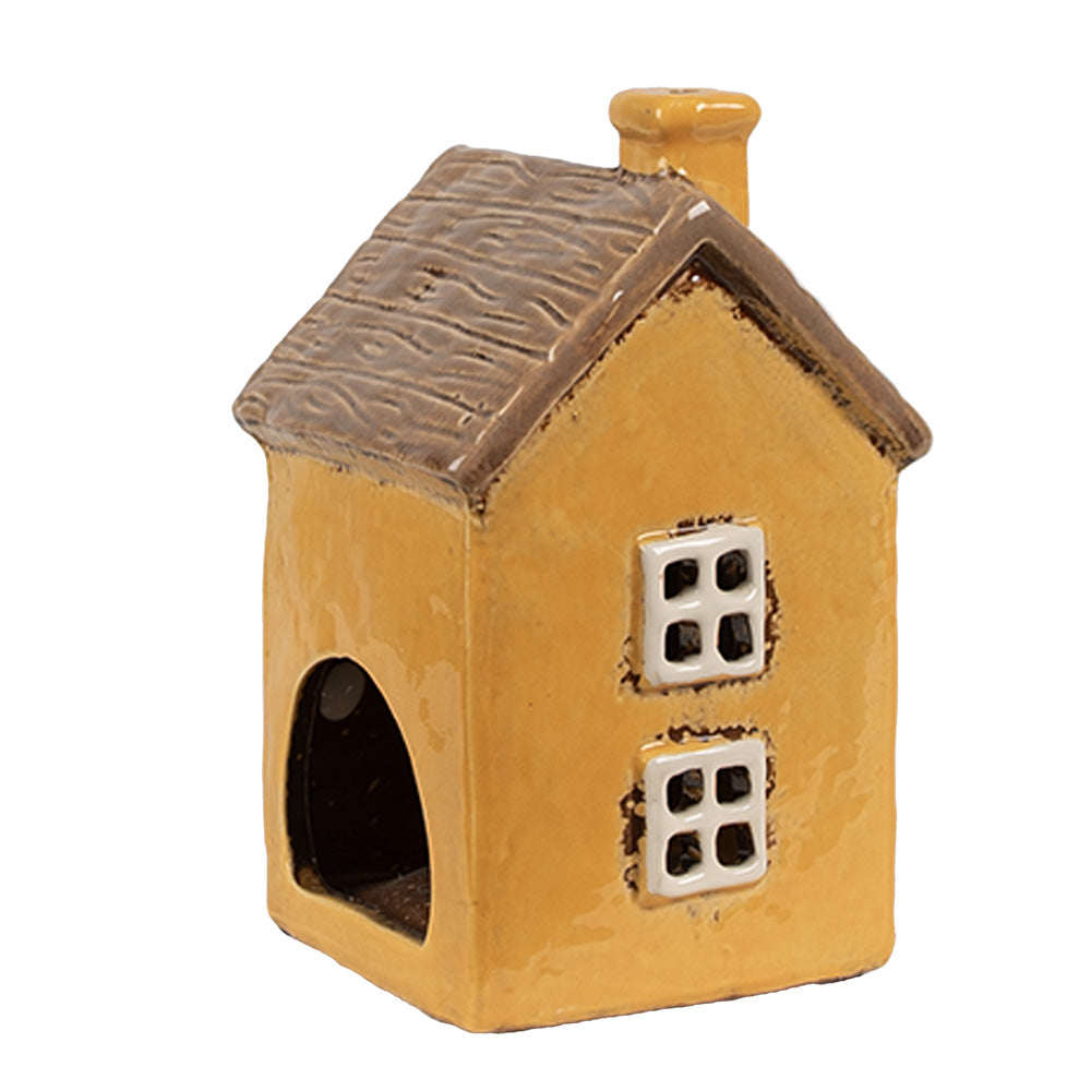 Clayre & Eef Teelichthaus orange 9x9x15 cm
