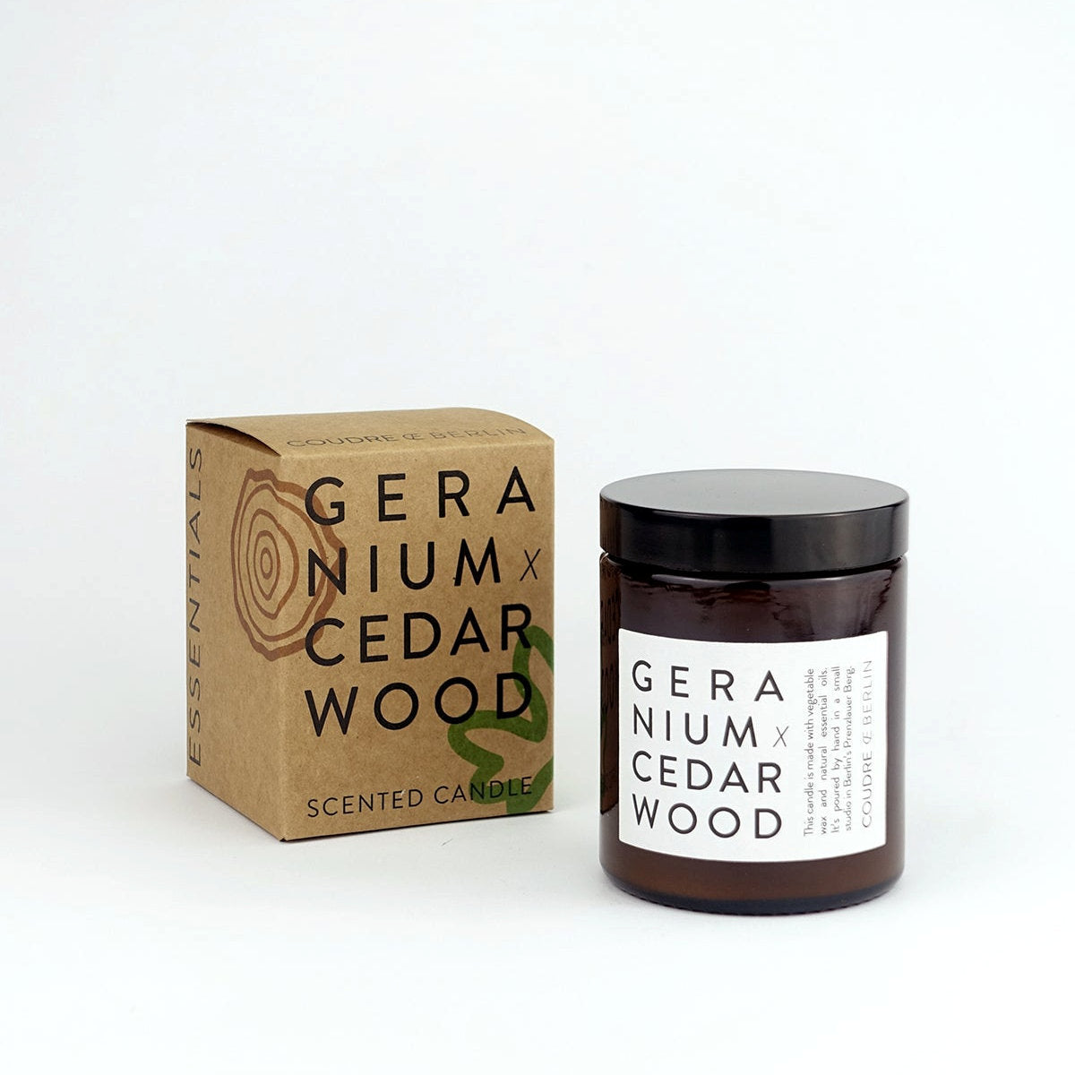 COUDRE BERLIN geranium x cedarwood / ESSENTIALS Duftkerze