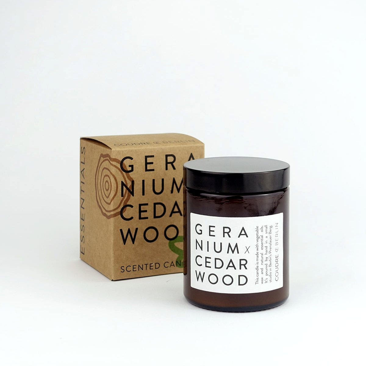 COUDRE BERLIN geranium x cedarwood / ESSENTIALS Duftkerze