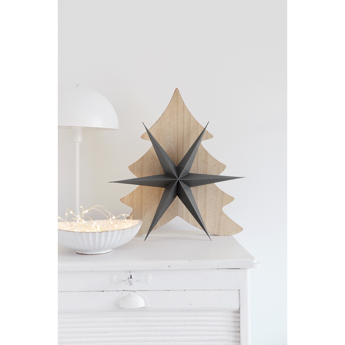 Delight Department Weihnachtsstern 2er-Set grau