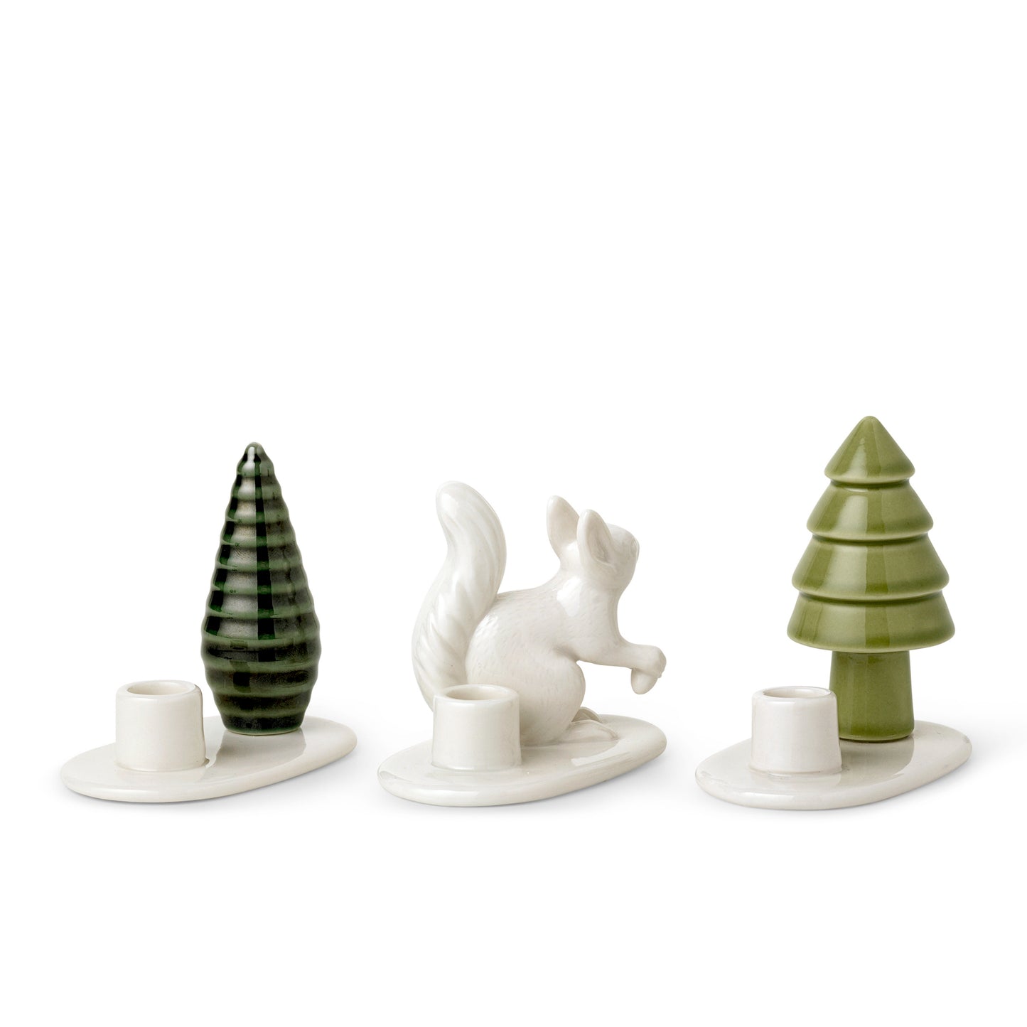 Dottir Nordic Design Kerzenhalter Winter Stories 3er-Set - Squirrel