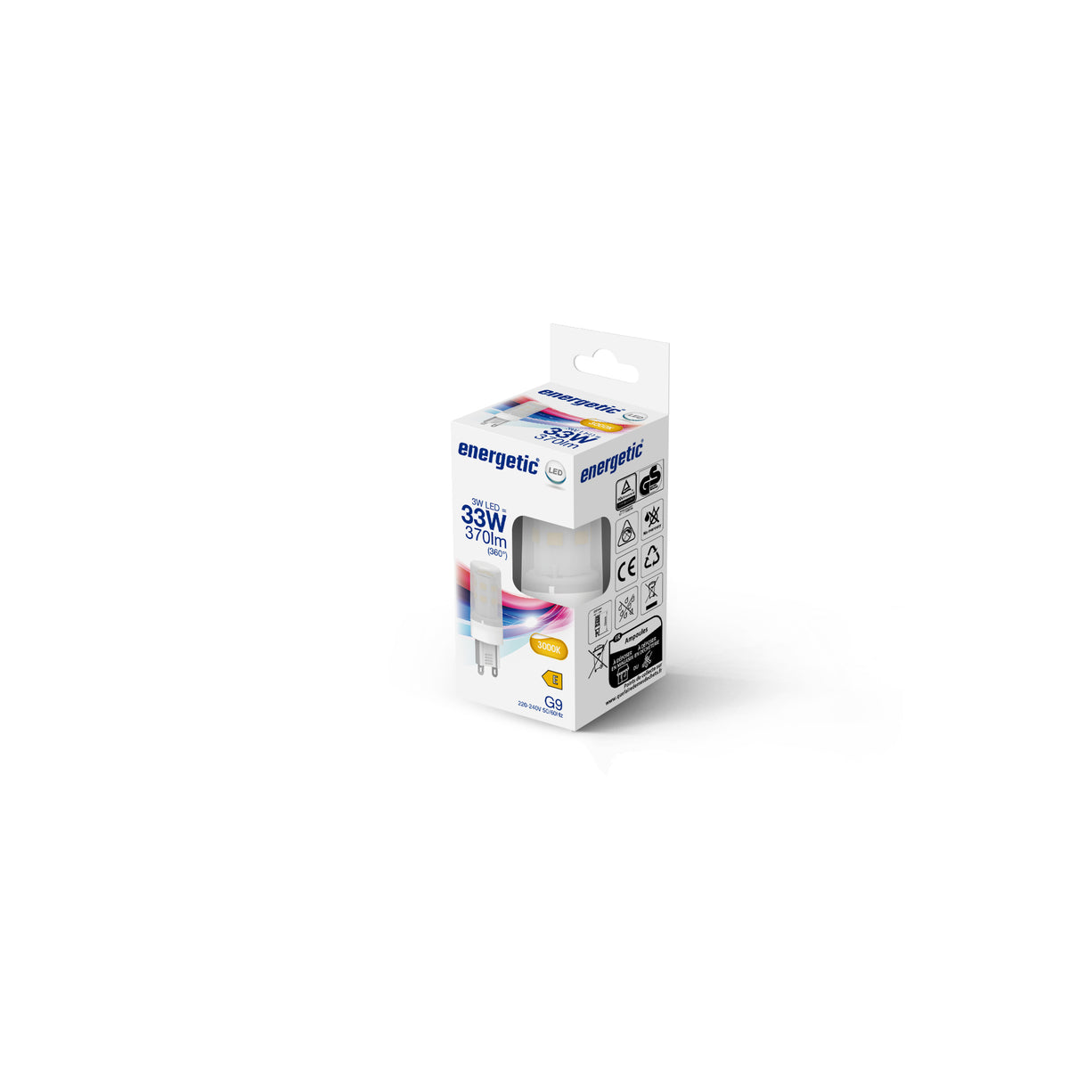 Energetic® LED Leuchtmittel G9 3W