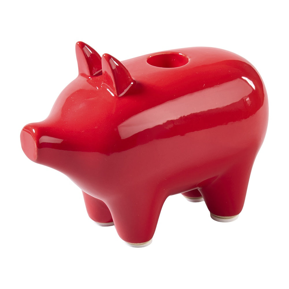 God Jul Kerzenhalter Schwein Keramik für 1 Kerze