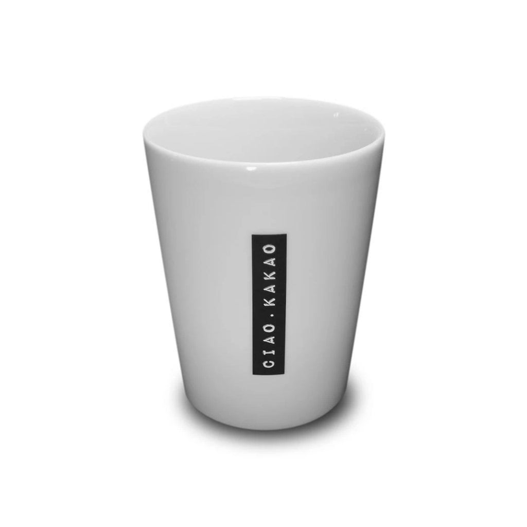 Goldscherben Becher Labelwrite Ciao.Kakao Porzellan