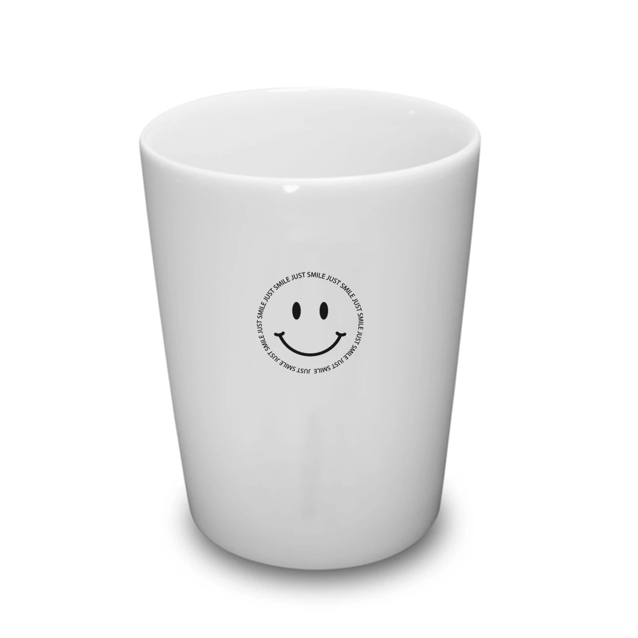 Goldscherben Becher Smiley JUST SMILE Porzellan