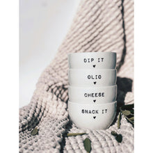 Lade das Bild in den Galerie-Viewer, Goldscherben Dipschale herzhaft Cheese Porzellan