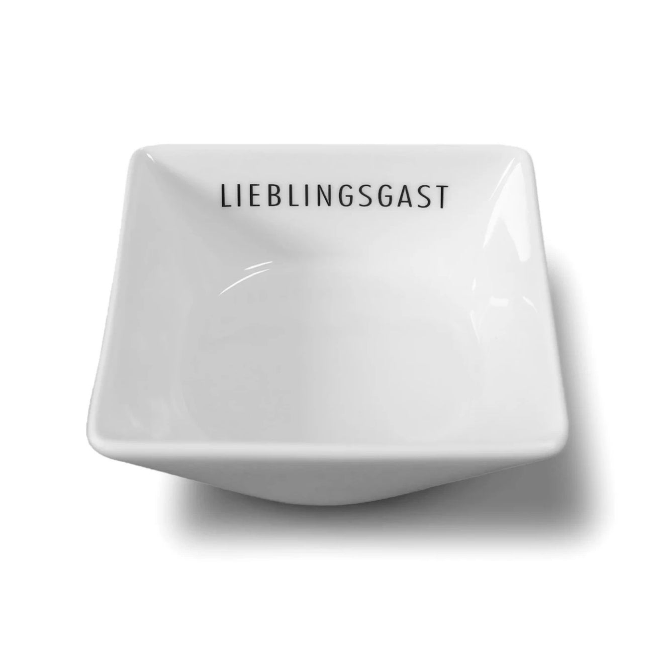 Goldscherben Schälchen Lieblingsgast Porzellan