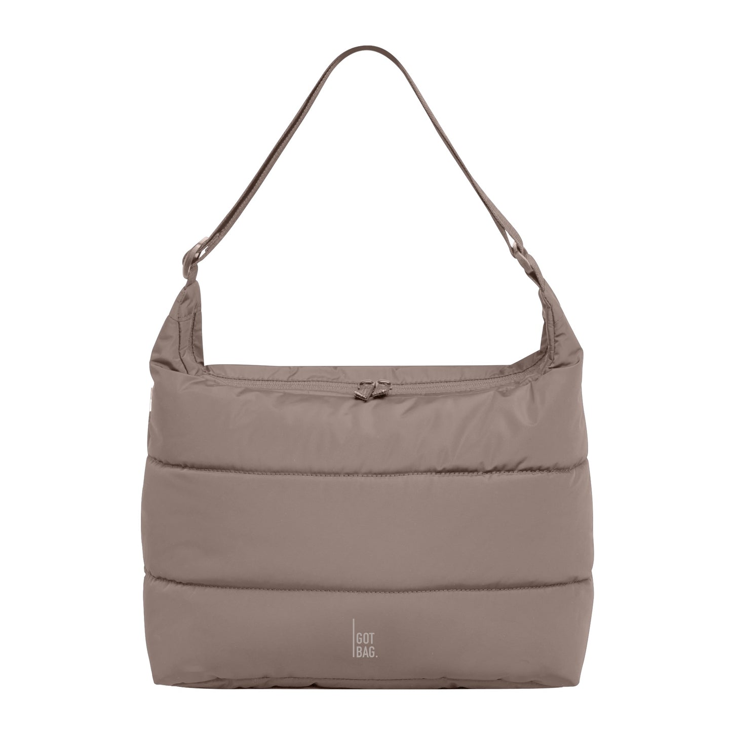 GOT BAG Puffer Square Bag large monochrome oyster