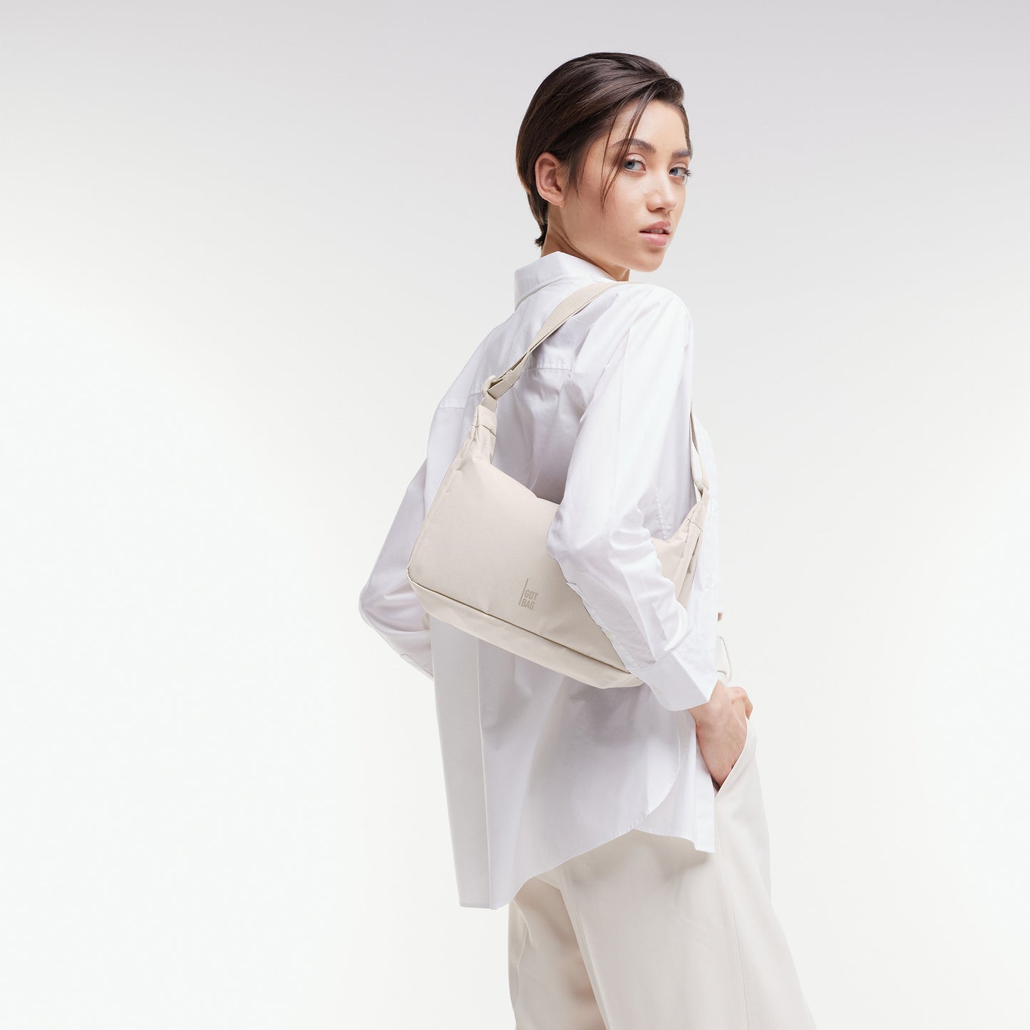 GOT BAG Square Bag small monochrome soft shell
