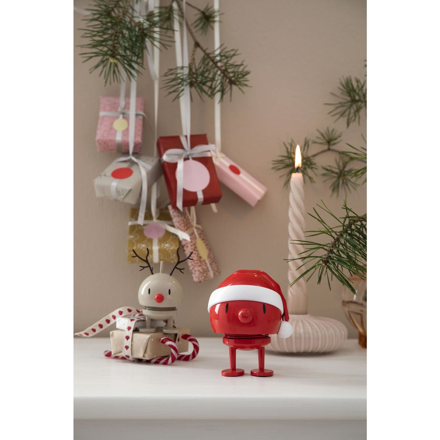 Hoptimist Design Dekofigur Santa Bumble S red