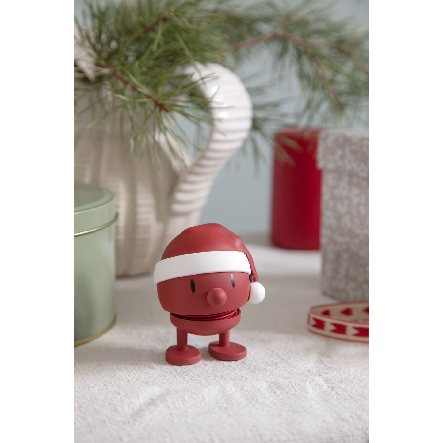 Hoptimist Design Dekofigur Soft Santa Bumble S red