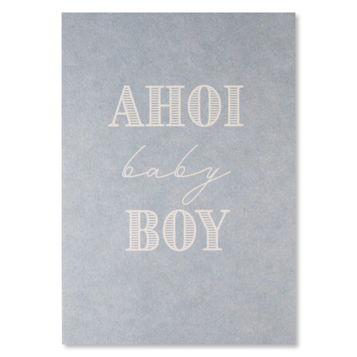 KEITCARDS Grußkarte Ahoi Baby Boy