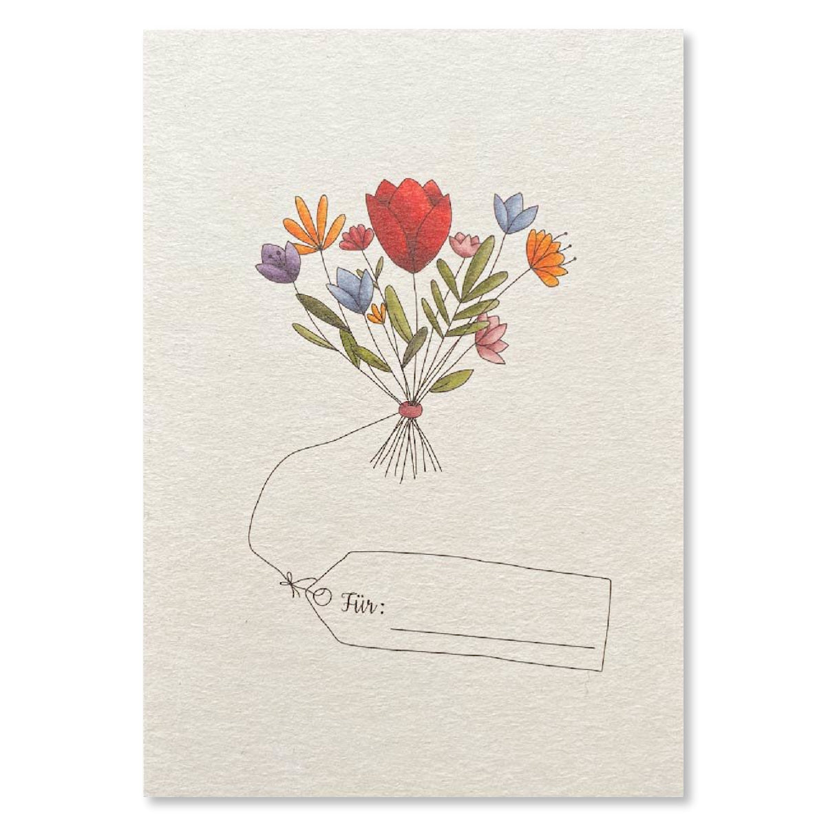 KEITCARDS Grußkarte bunter Strauß