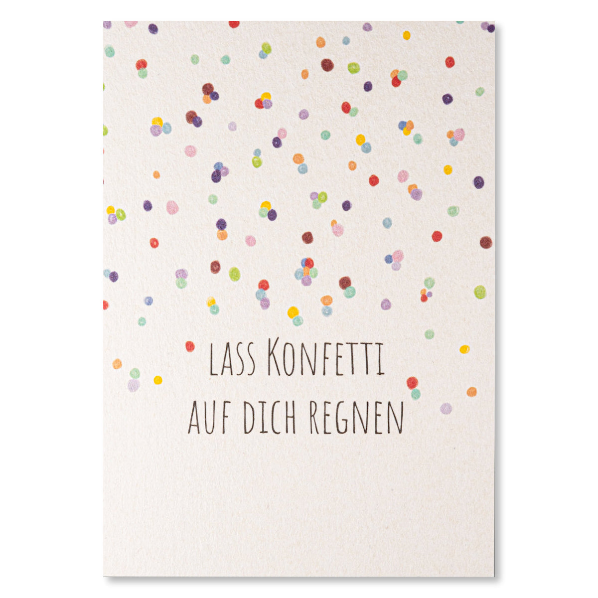 KEITCARDS Grußkarte Konfettiregen