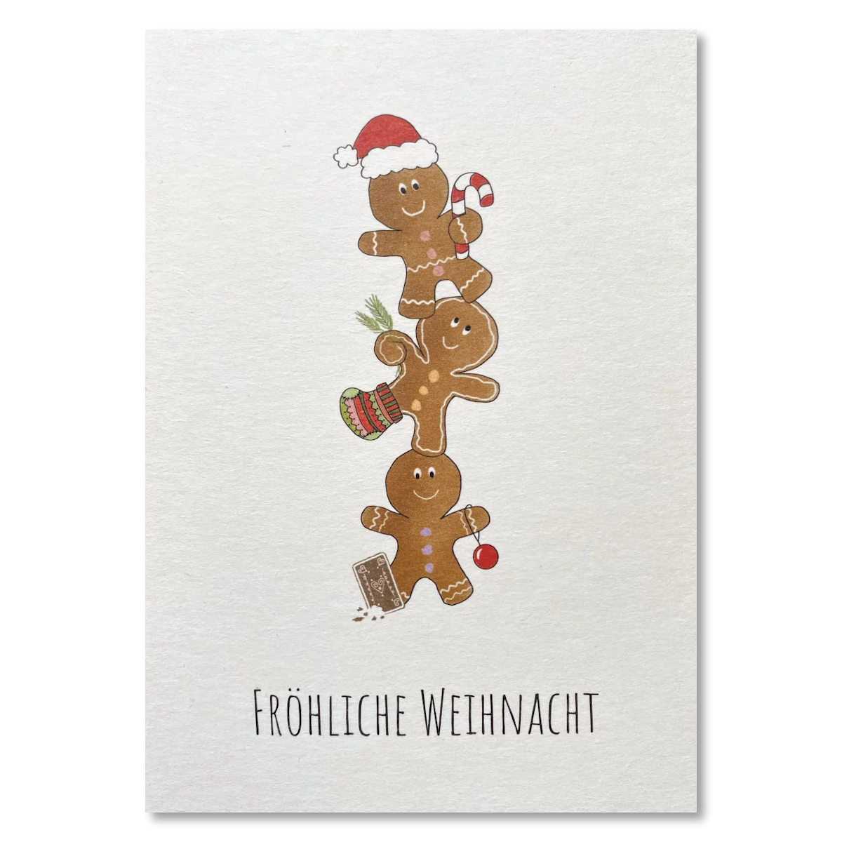 KEITCARDS Grußkarte 3 Lebkuchenmännchen