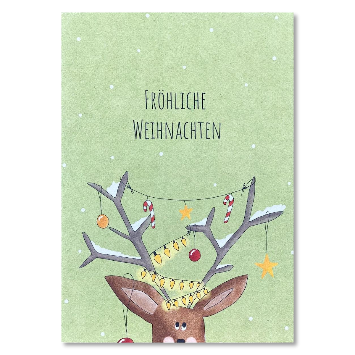 KEITCARDS Grußkarte Rentier