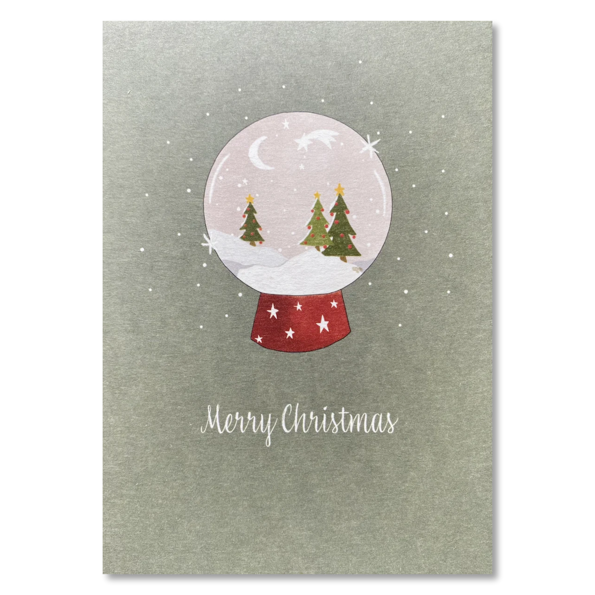 KEITCARDS Grußkarte Schneekugel