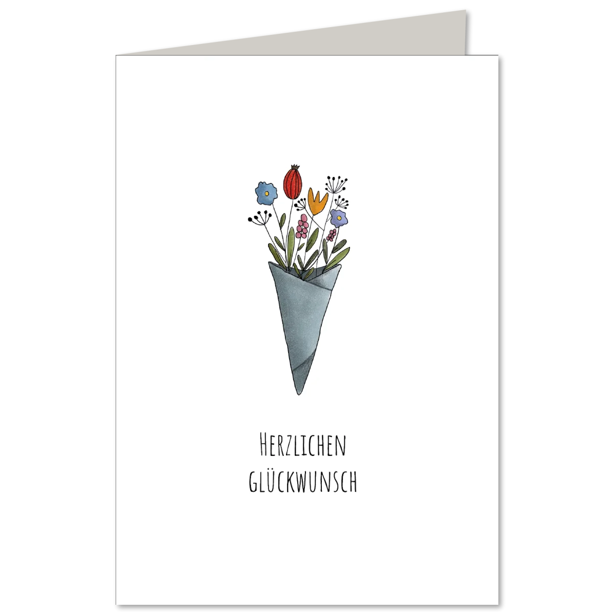 KEITCARDS Klappkarte Blumenstrauß