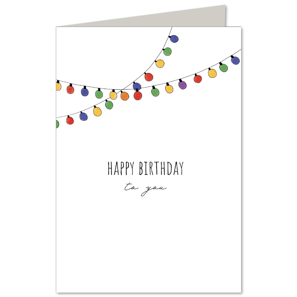 KEITCARDS Klappkarte Lichterkette