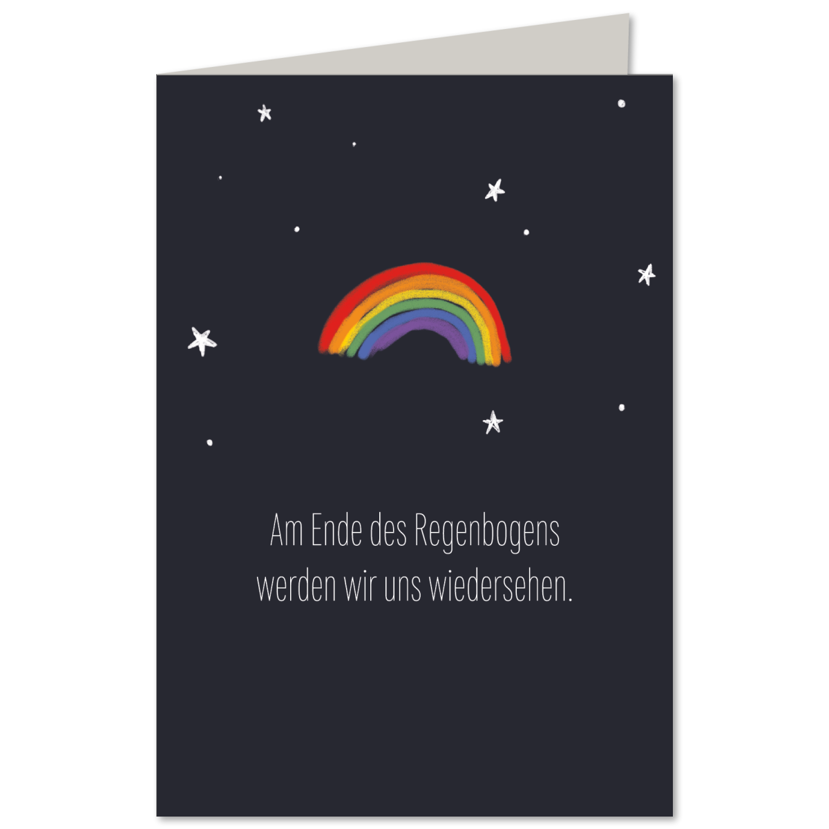 KEITCARDS Klappkarte Am Ende des Regenbogens