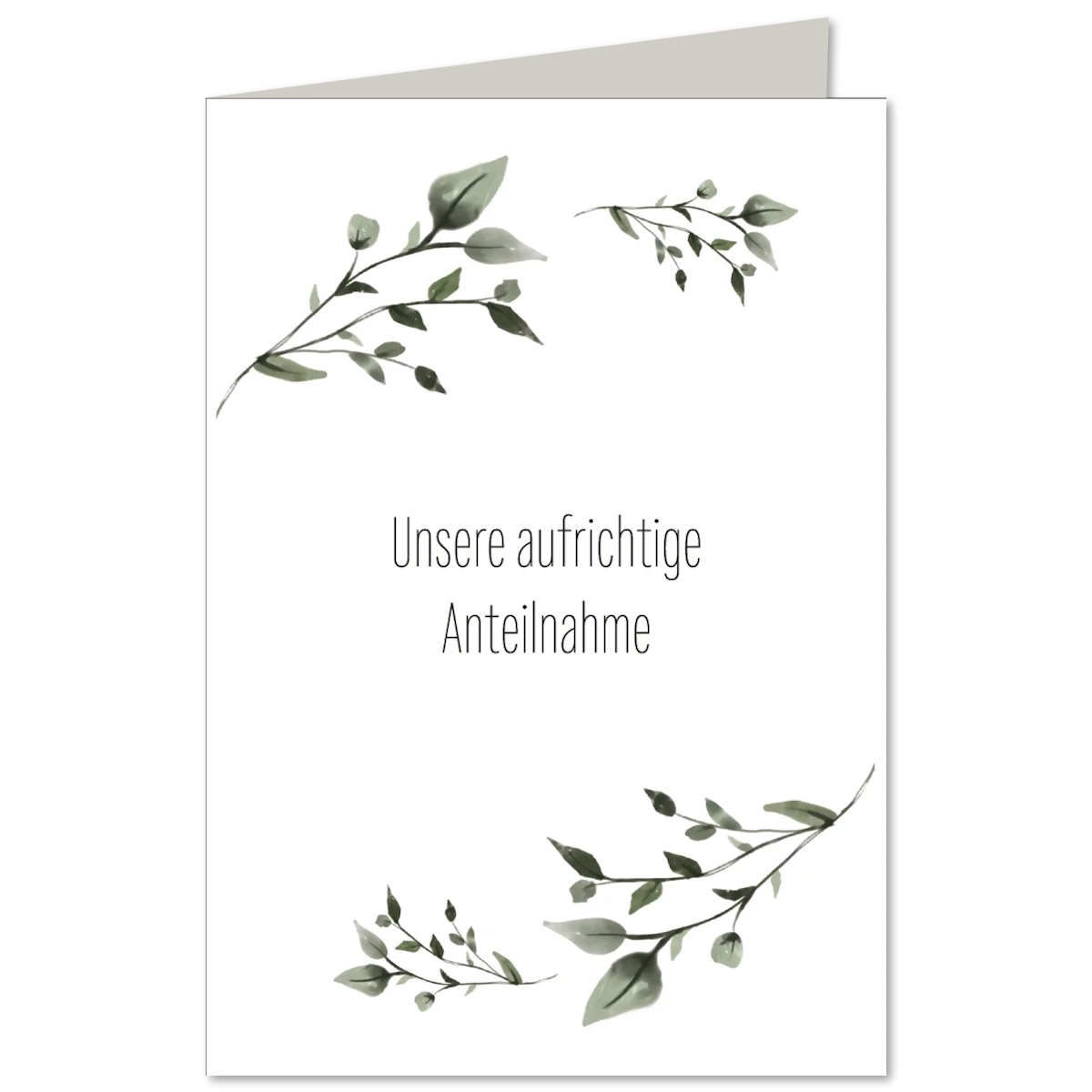 KEITCARDS Klappkarte Aquarell Zweige