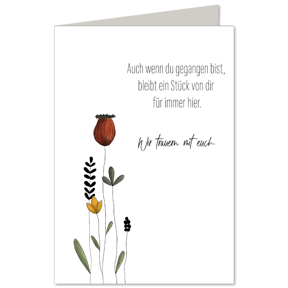 KEITCARDS Klappkarte Ein Stück von Dir