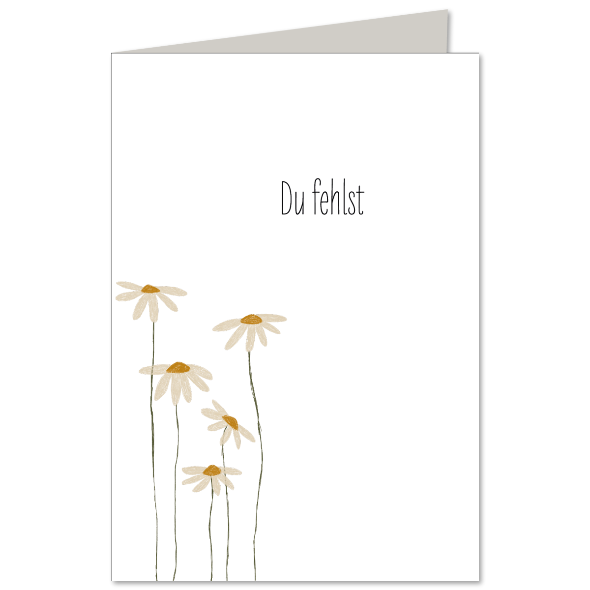 KEITCARDS Klappkarte Margeriten