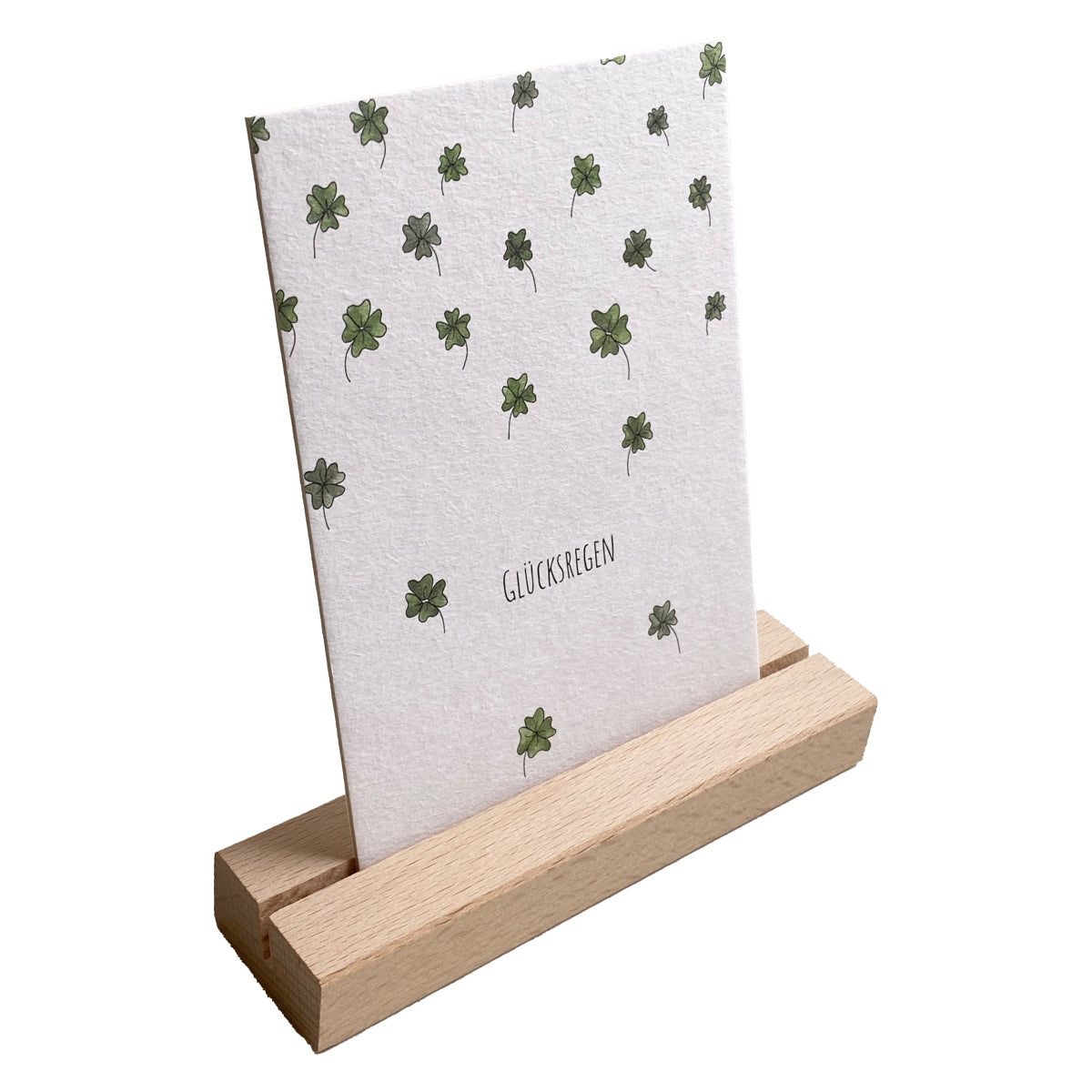 KEITCARDS Kartenhalter aus naturbelassenem Buchenholz