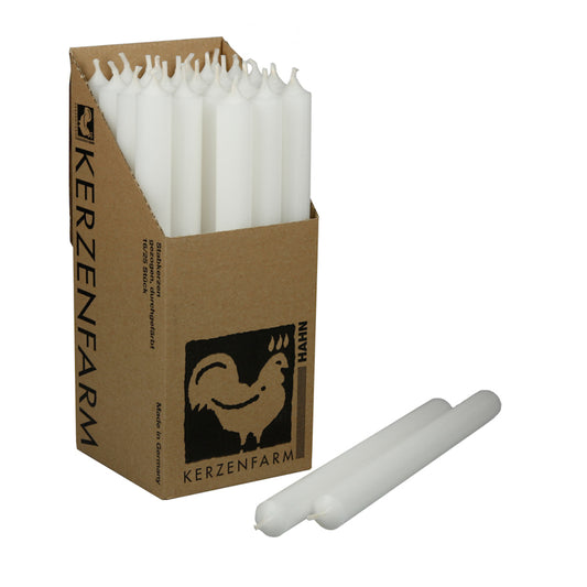 Kerzenfarm Hahn Stabkerze weiß 250 x 22 mm