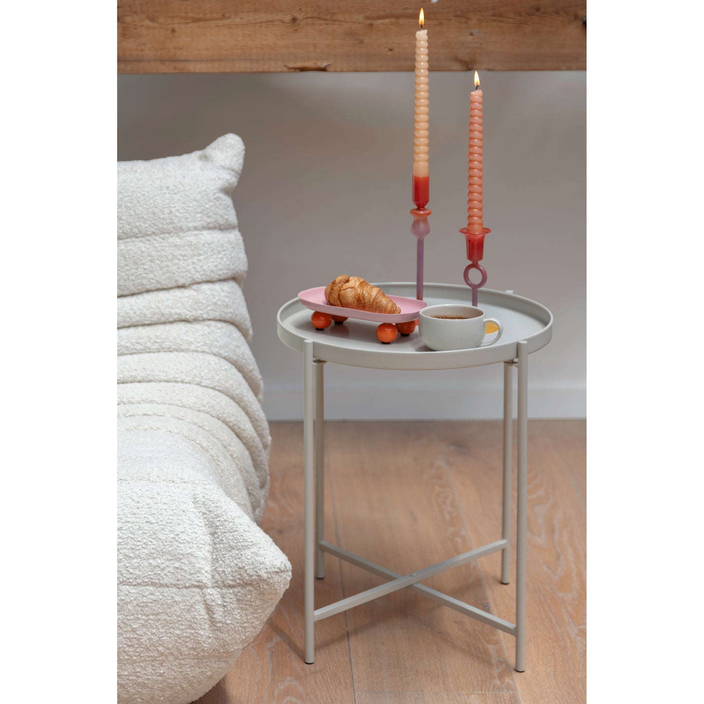 Leitmotiv Beistelltisch Meseta Warm grey