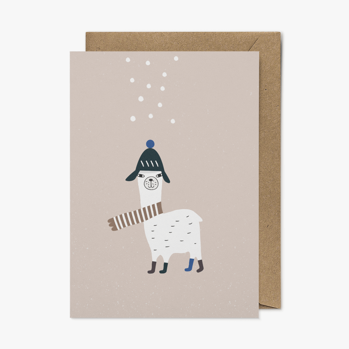 Little Otja Grußkarte Llama with Scarf