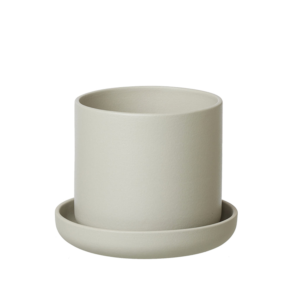 Lübech Living Anna Übertopf mit Untersetzer small sand