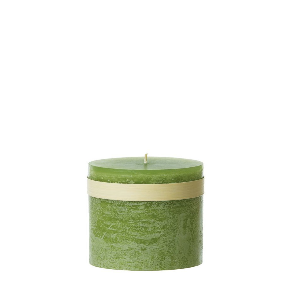 Timber® Stumpenkerze Turf Green 8×8×7,5 cm