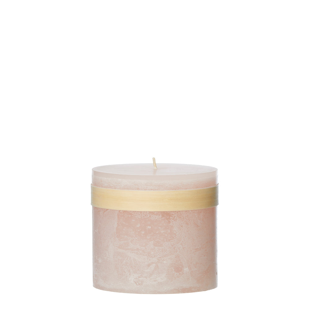 Timber® Stumpenkerze Soft Pink 8x8x7,5 cm
