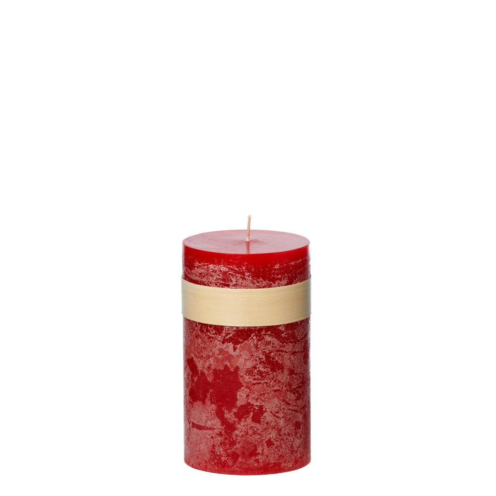 Timber® Stumpenkerze Cranberry 5×5×10 cm