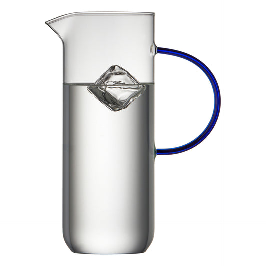 Lyngby Glas Torino Kanne 1,1 Liter klar/blau