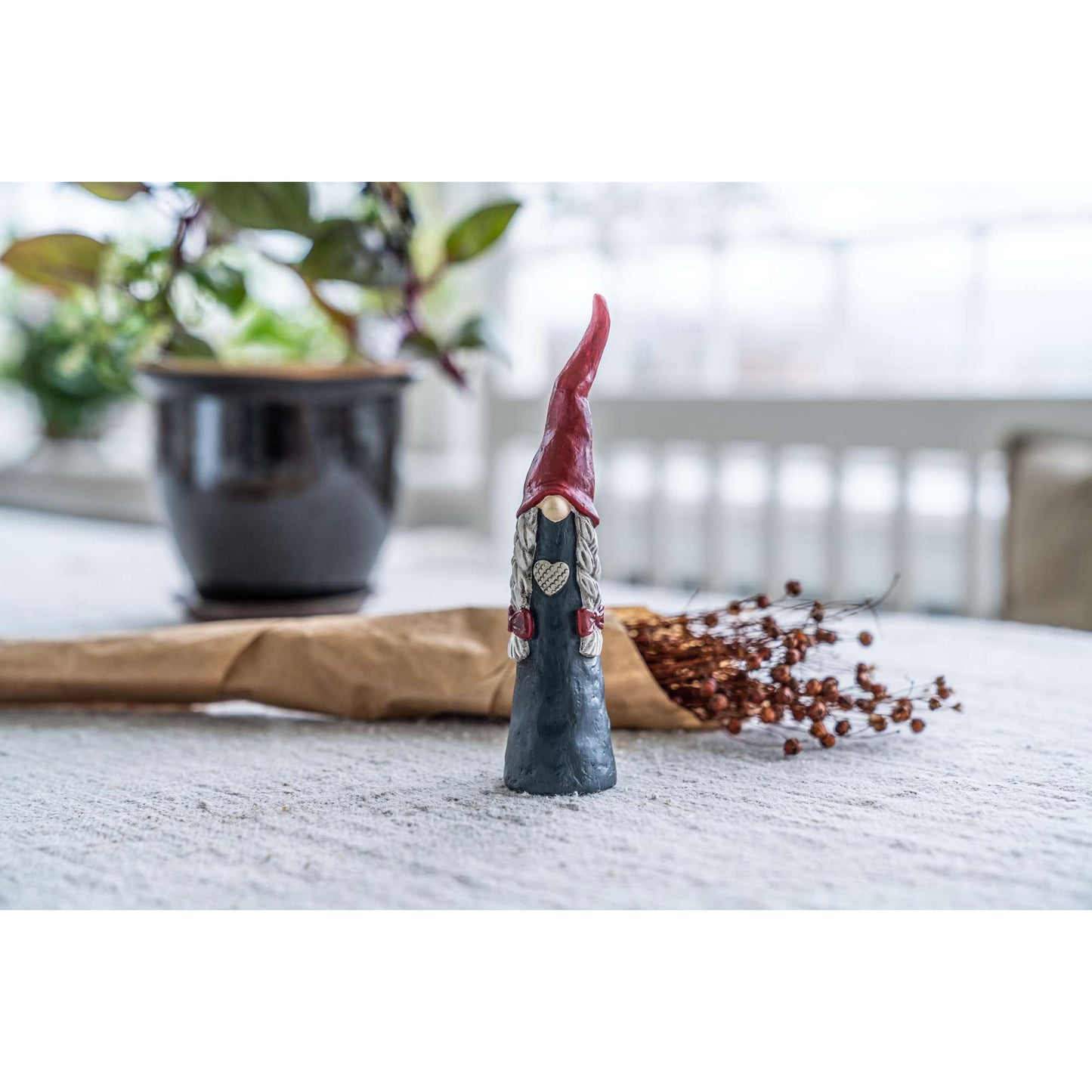 Nääsgränsgården Wichtel Frau Tomte Höhe 16 cm