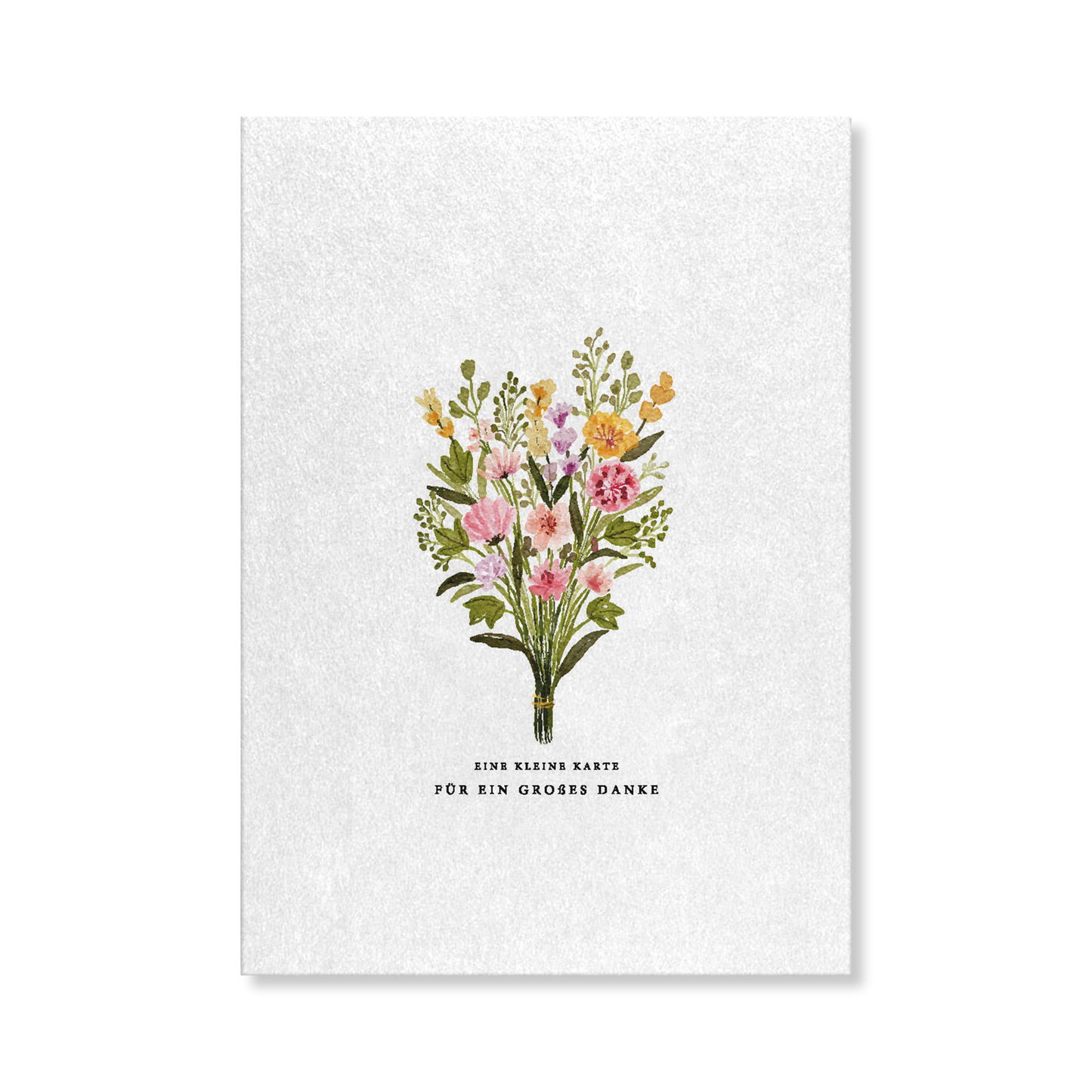Naturbedacht Postkarte Kleine Karte für ein großes Danke gemalt Nr. 221